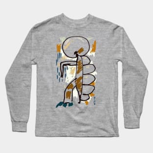 Abstract Art Caterpillar Long Sleeve T-Shirt